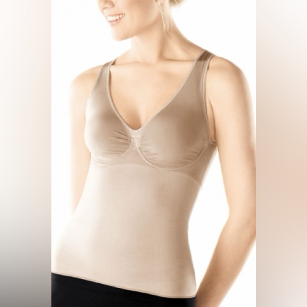 SPANX Slim Cognito Body Shaping Cami size large shapewear nude